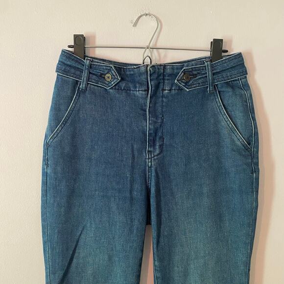 Pilcro Anthropologie Women's size 28 Boho Flare Jeans High Rise Minimalist - Picture 3 of 14